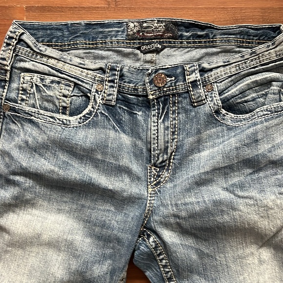 Light wash Jeans By Silver Size 34/34 (See measurements) - Picture 4 of 8